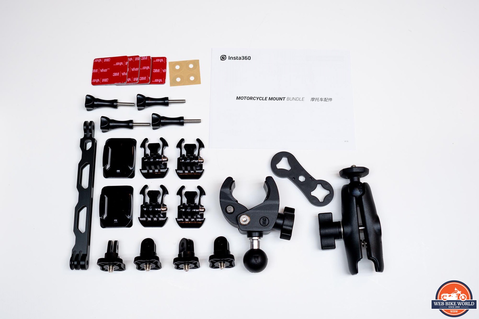 Claw mount and other mounting accessories for Insta360 One X2 Camera