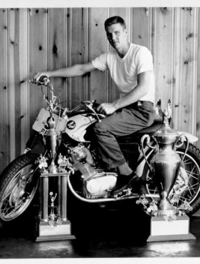 A view of Preston Petty tearing up the track as a young racer