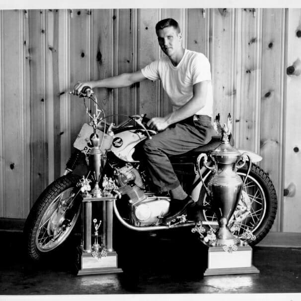 A view of Preston Petty tearing up the track as a young racer