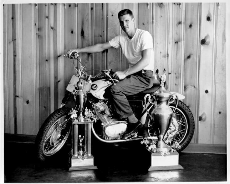 A view of Preston Petty tearing up the track as a young racer