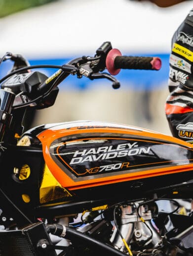 A view of a racer courtesy of Harley-Davidson