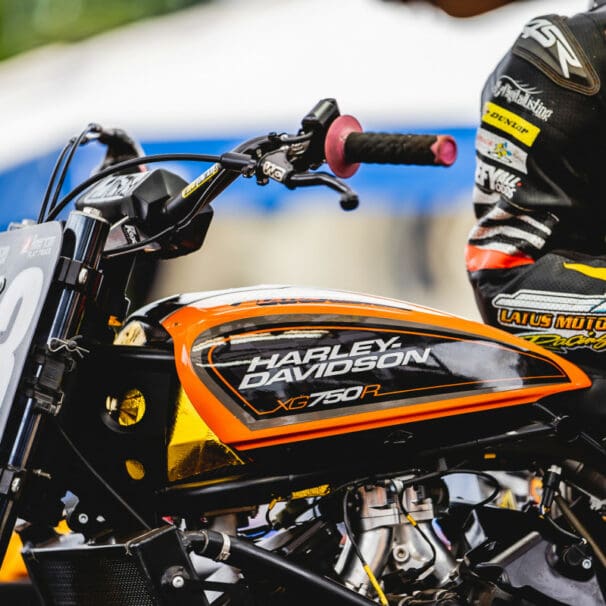 A view of a racer courtesy of Harley-Davidson
