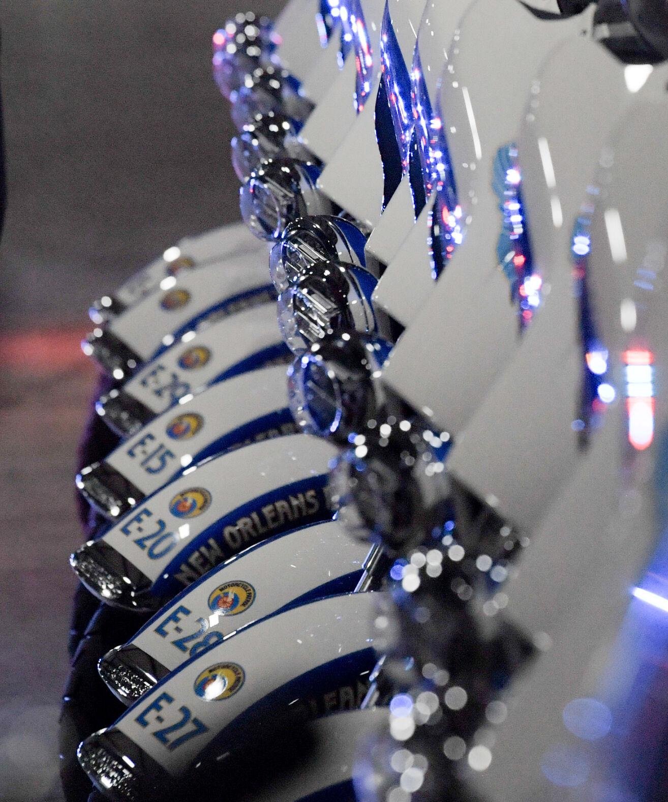 A view of the new Harley-Davidson motorcycles that the NOPD Special Operations Division was given with blessing from their Mayor and the city council