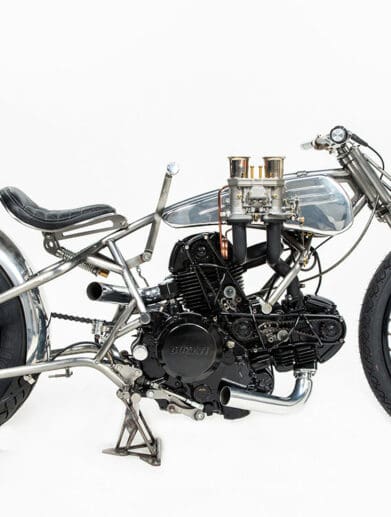 A view of the new custom bobber from the shop of Machine1867