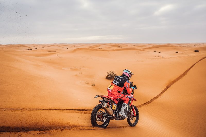 A view of the proceedings at the 2022 Dakar Rally