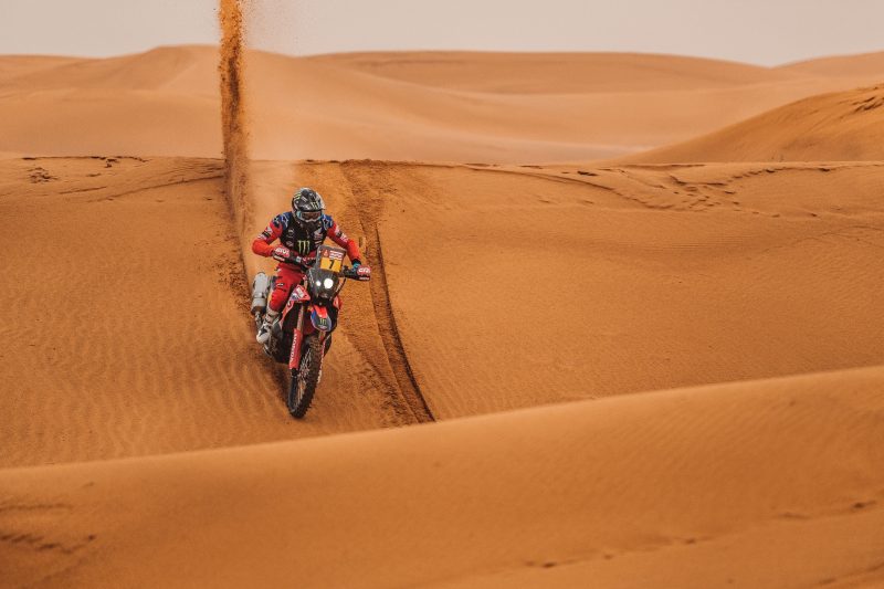 A view of the proceedings at the 2022 Dakar Rally