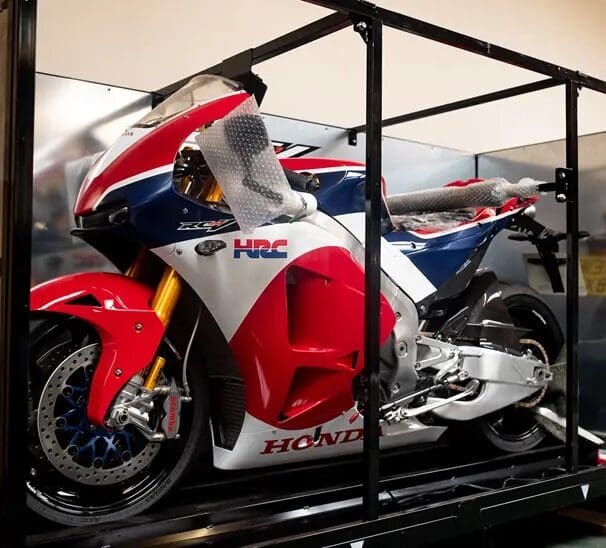 A crated Honda RC213V-S has just blasted past the record for ‘most expensive Japanese motorcycle to be auctioned off’ - and the supersport barely has a mile on the clock. 