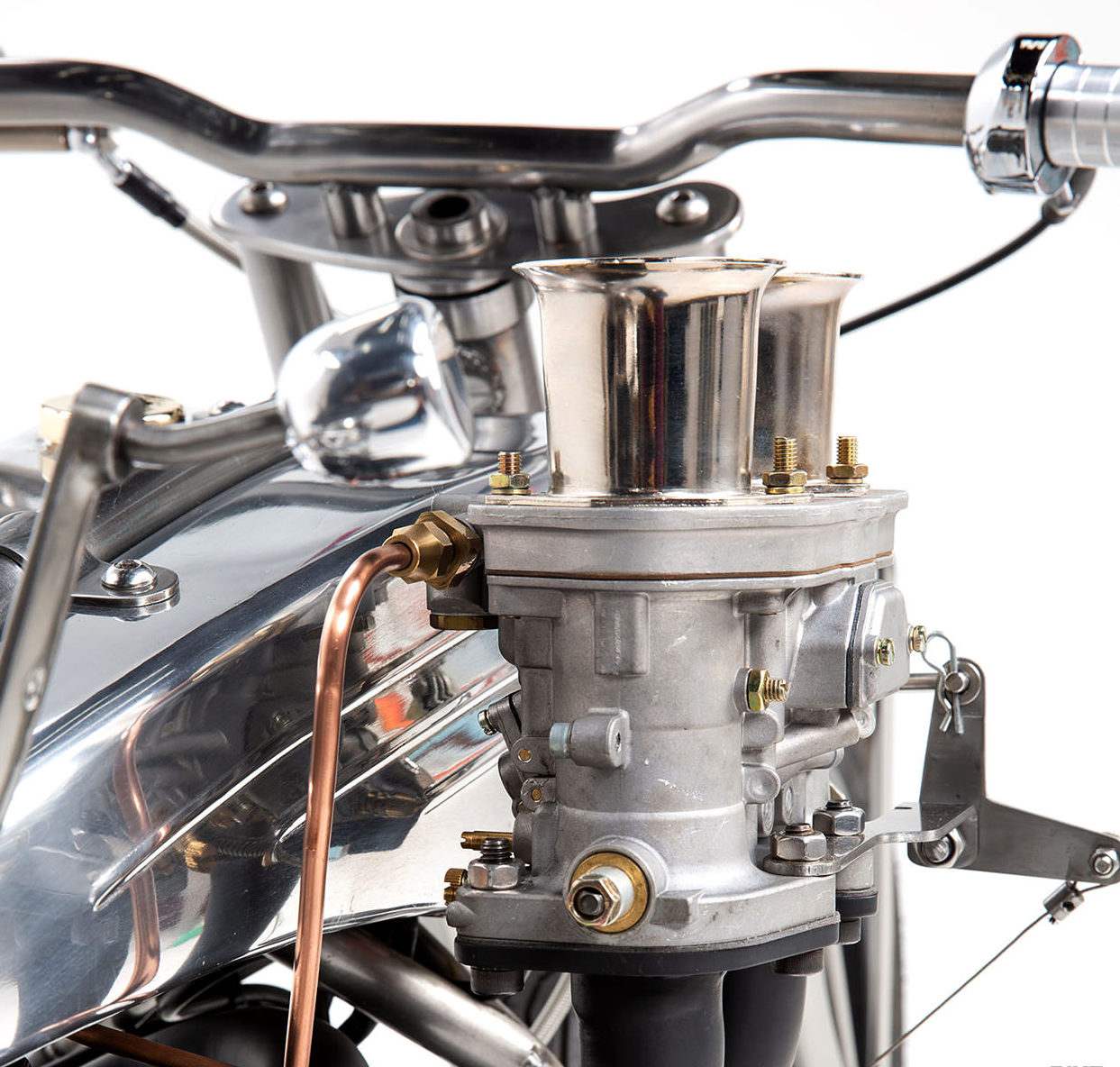 A view of the new custom bobber from the shop of Machine1867