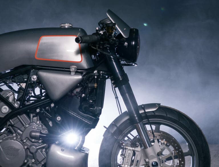 A view of the 2007 KTM 990 Super Duke christened the "Archduke"