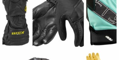 Collage of winter motorcycle gloves over 20% off