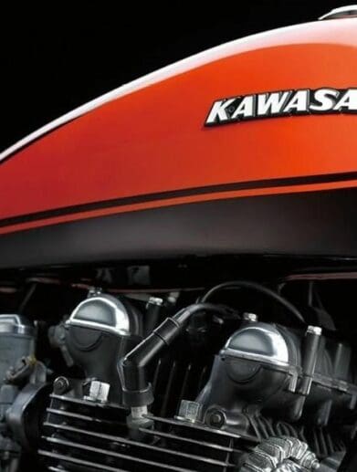 A view of the new 50th anniversary Kawasaki Z-line (Z650 and Z900)