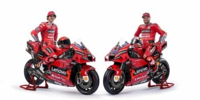 A view of the Ducati Desmosedici team livery revealed for the 2022 season