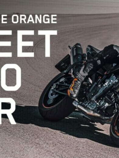 A view of the KTM street demo advert