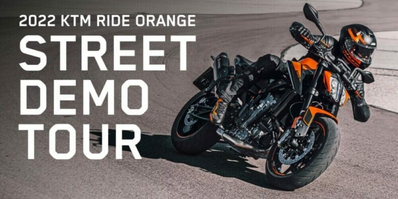 A view of the KTM street demo advert