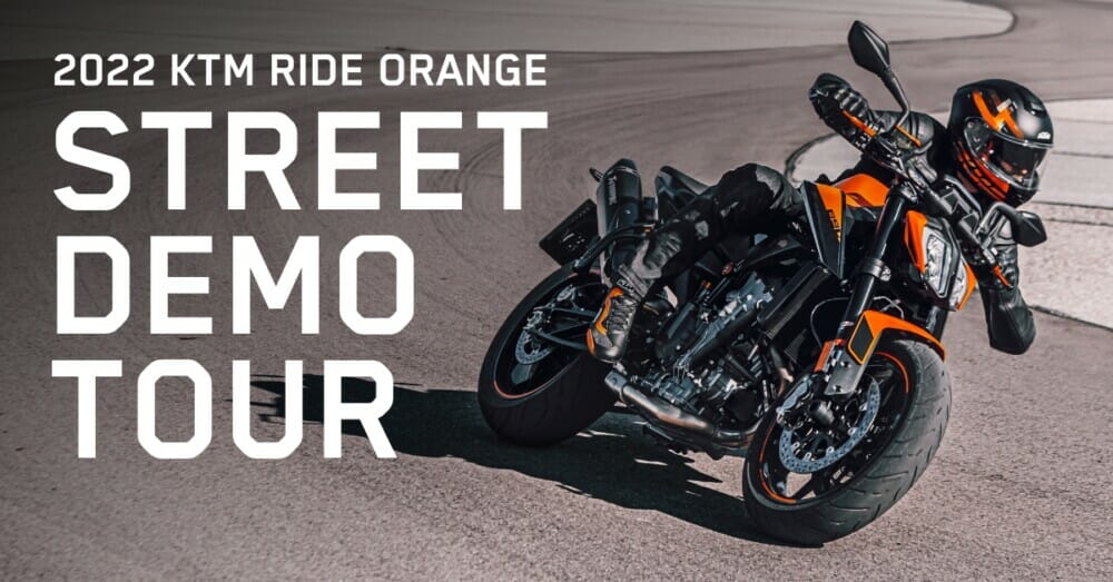 A view of the KTM street demo advert