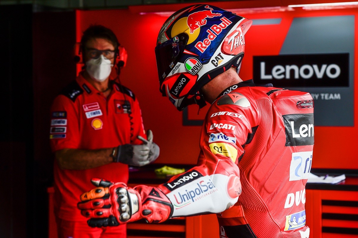 Jack Miller from the Ducati Lenovo Team