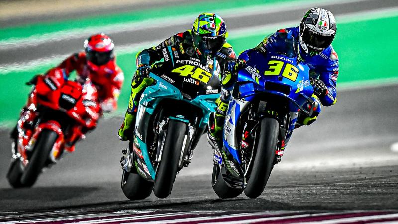 A view of the Unlimited docuseries, as well as shots of 2021 MotoGP