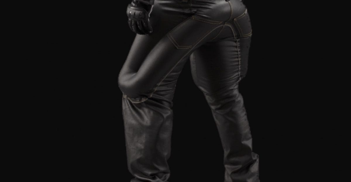 A pair of motorcycle airbag pants from Swedish brand MO'CYCLE