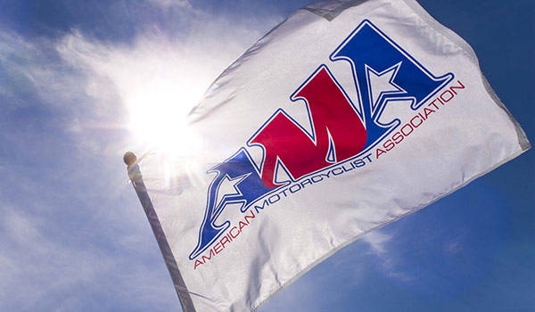 A view of the American Motorcyclist Association flag
