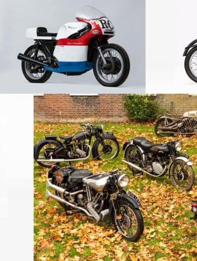 A view of the Brough Superior Superbikes that will be fronting the Bonhams Spring Stafford Sale in a handful of weeks