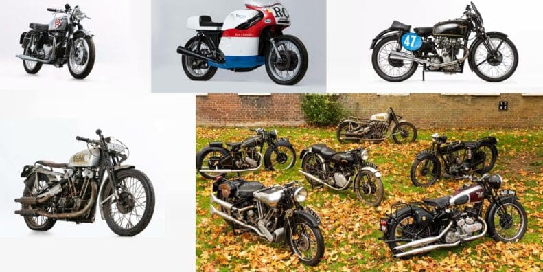 A view of the Brough Superior Superbikes that will be fronting the Bonhams Spring Stafford Sale in a handful of weeks