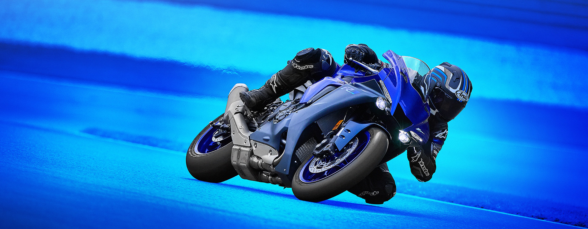 A view of the Yamaha R1