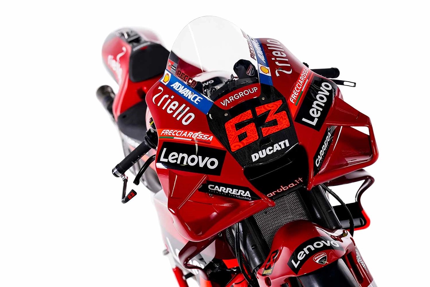 A view of the Ducati Desmosedici team livery revealed for the 2022 season