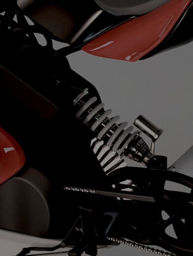 A view of an electric KTM concept rendering