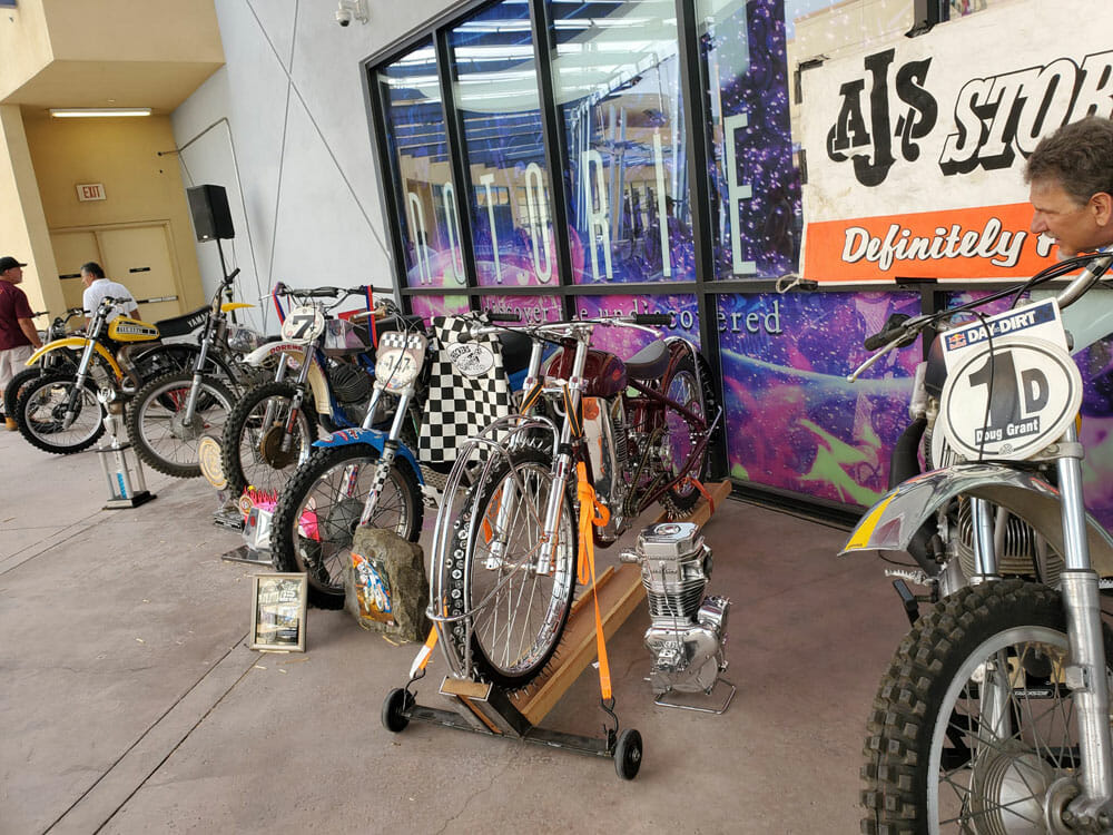 A view father bikes used in the events that led to inductees being honoured by the hot shoe hall of fame