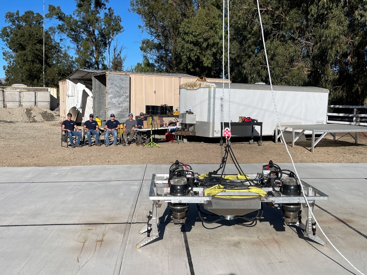 A view of the flying motorcycle prototype for which JetPack Aviation has just begun Round Two
