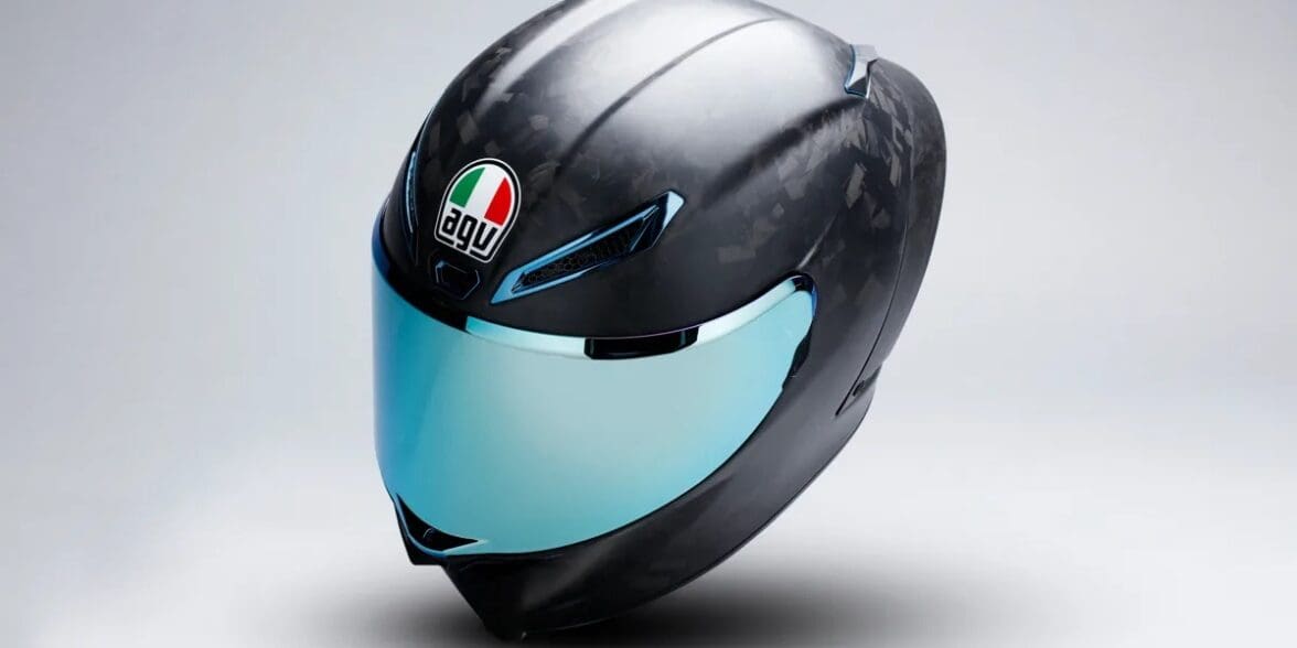 A view of the new Limited Edition Pista GP RR Future from AGV