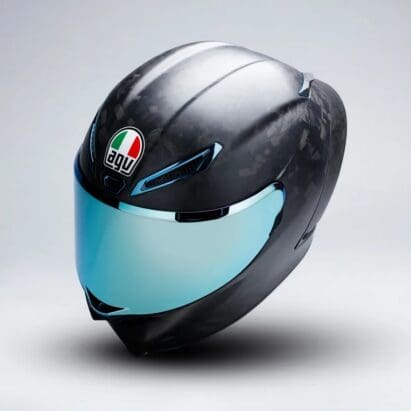 A view of the new Limited Edition Pista GP RR Future from AGV