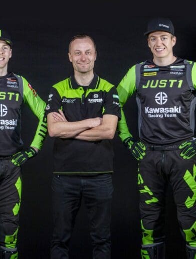 the MXGP team Kawasaki doe 2022