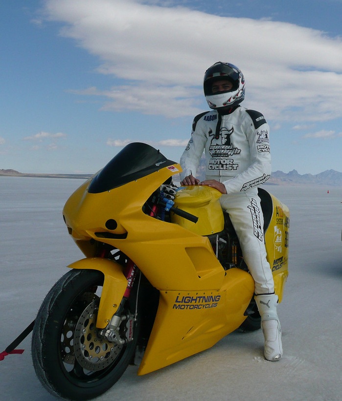 Lightning motorcycles attempting the world land speed record