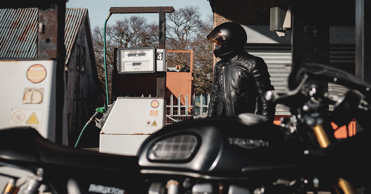 A view of three motorcyclists chosen for the All-New Merlin Biker Collective