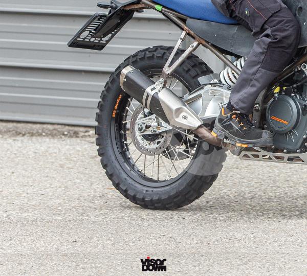 A rider testing the upcoming KTM 390 Adventure Enduro