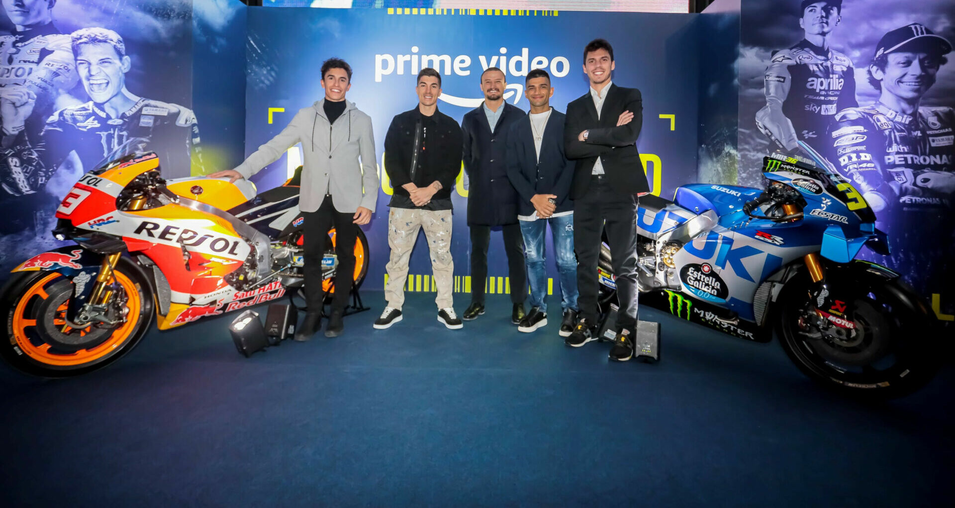 A view of the Unlimited docuseries, as well as shots of 2021 MotoGP