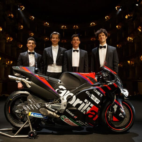 A view of Aprilia Racing's Team, raring to go for the 2022 racing season