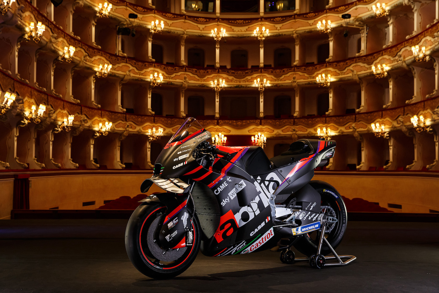 A view of Aprilia Racing's Team, raring to go for the 2022 racing season