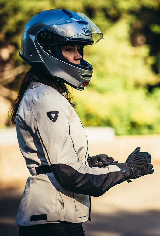 Fashionable, stylish, and safe motorcycle jacket for the urban woman