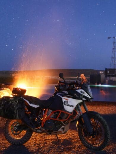 A view of the 10th annual Great Loop Motorcycle Ride