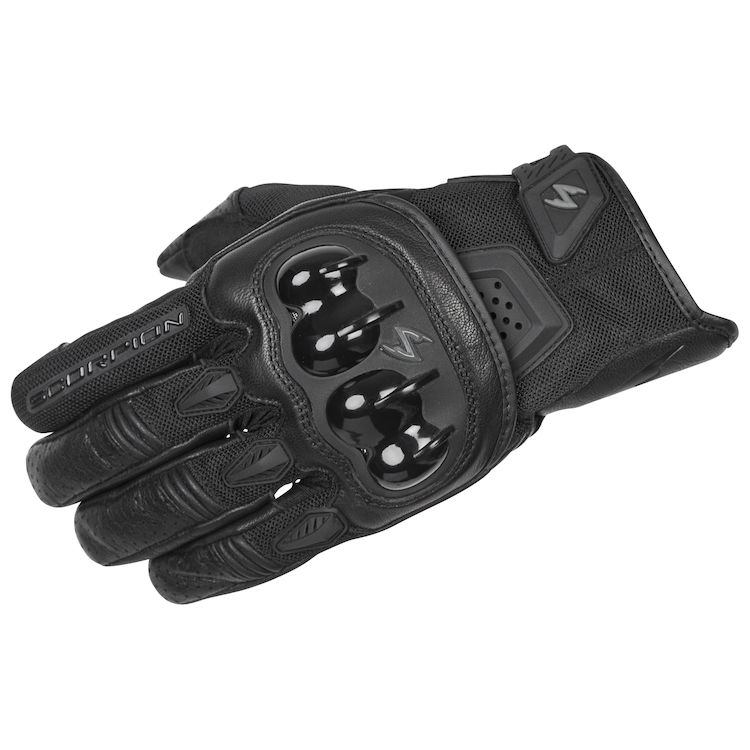 MOTORCYCLE Motorbike GLOVES Sports Short Cuff Protected Knuckle in RED 