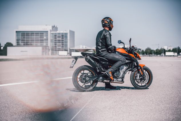 A view of the KTM 890 Duke