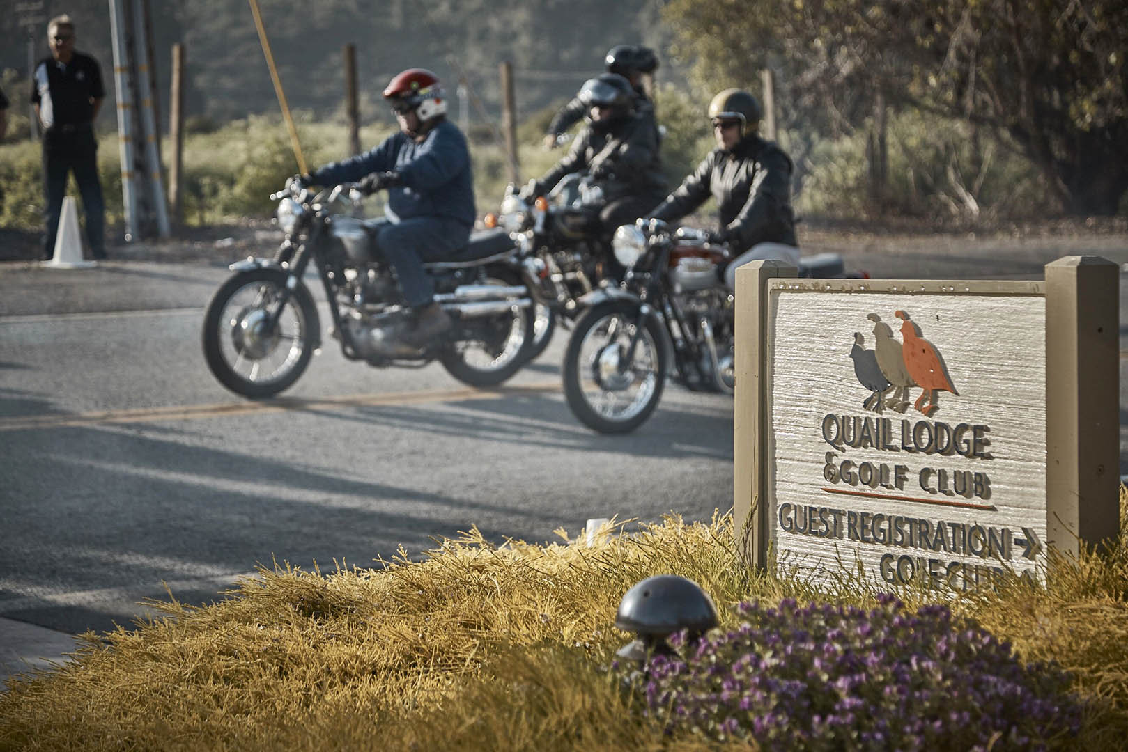 A view of the Quail motorcycle gathering