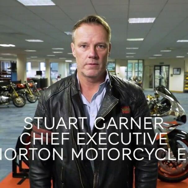 A view of ex-CEO of Norton Motorcycles, Stuart Gardner