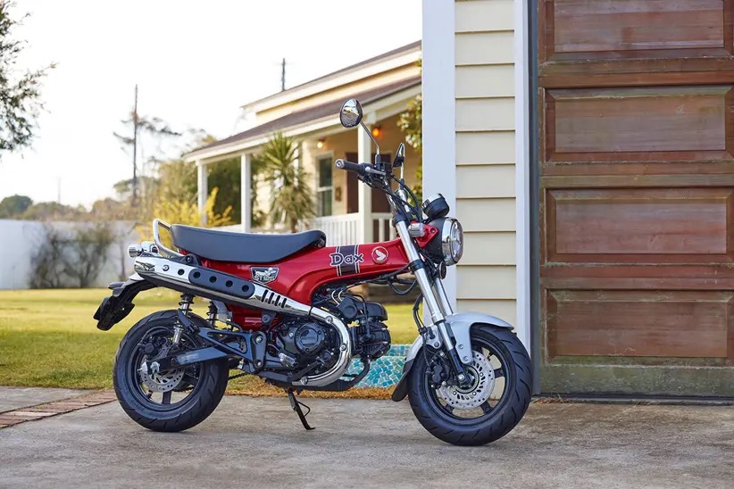 A view of the all-new Honda Dax!, which has just made an EU debut after a 41-year retirement