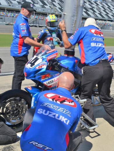 A view of the pit stops in the history of MotoAmerica - the fastest of which will garner a 2022 victory in the Pit Stop Challenge and include a $16,000 reward.
