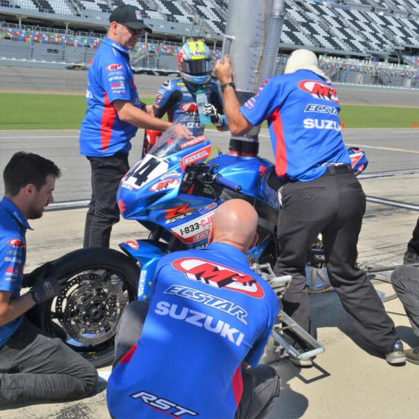 A view of the pit stops in the history of MotoAmerica - the fastest of which will garner a 2022 victory in the Pit Stop Challenge and include a $16,000 reward.