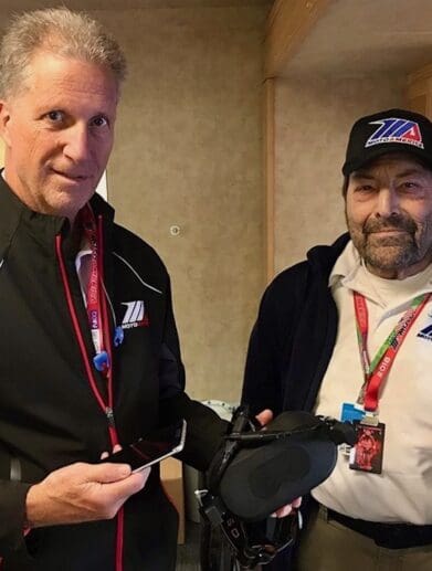 A view of MotoAmerica's late director, Dr. Raymond Rossi