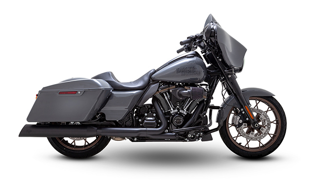 A view of Harley's new performance baggers